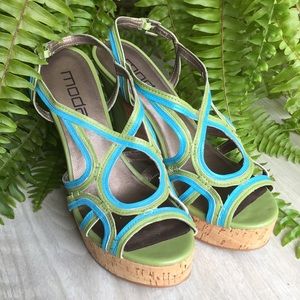 Moda Spana Strappy Platform Wedge Sandal